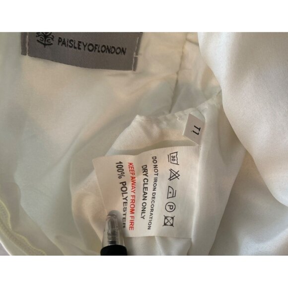 Toddler Paisley of London Ivory Sleeveless Dress Size T1 - Picture 4 of 6